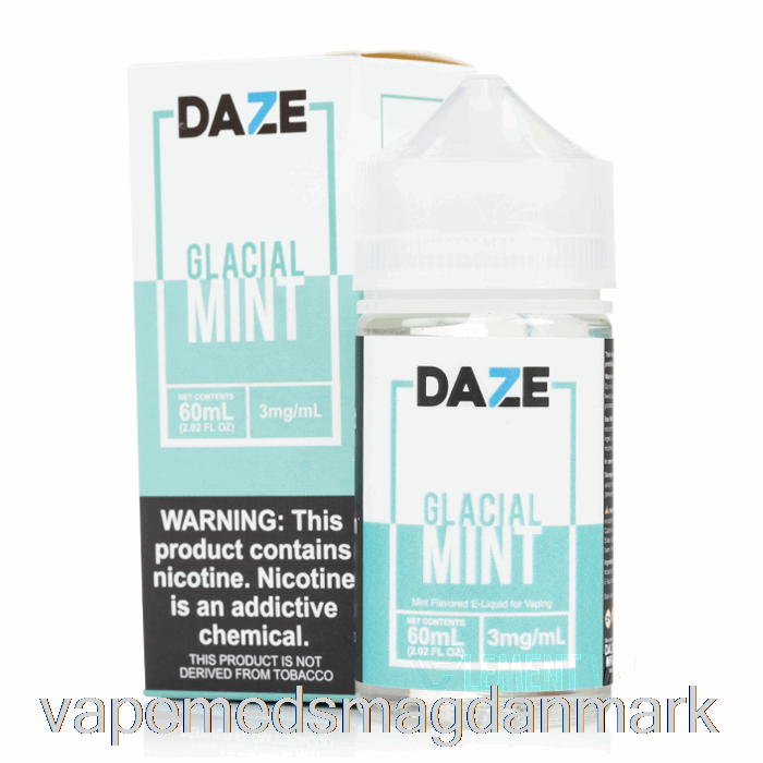 Vape Juice Glacial Mynte - 7 Daze E-væske - 100ml 0mg